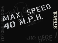 POCHOIR STENCIL MARQUAGE VITESSE MAX SPEED 40  1 POUCE  jeep willys gpw DODGE comprar usado POCHOIR STENCIL MARQUAGE VITESSE MAX SPEED 40  1 POUCE  jeep willys gpw DODGE comprar usado  Enviando para Brazil