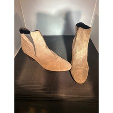 Usado, Botas de tornozelo femininas AQUATALIA bege camurça couro tamanho 9.5 comprar usado  Enviando para Brazil