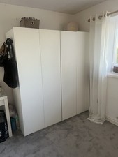 Ikea wardrobe white for sale  BOLTON