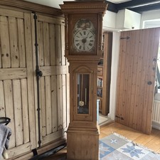 Pine grandfather clock for sale  SUTTON COLDFIELD