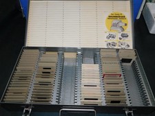 LOTE VINTAGE BRUMBERGER Slide Case Classificador de Arquivos com 100 Slides de Viagem datados de 1953 comprar usado  Enviando para Brazil