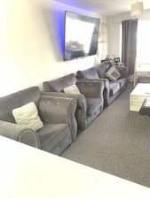 Piece grey velvet for sale  DERBY