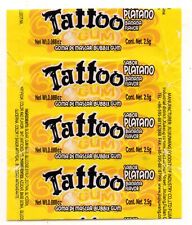 ENVOLTORIO DE CHICLE VINTAGE / OLD GUM WRAPPER TATTOO PLATANO BANANA BUBBLE GUM comprar usado  Enviando para Brazil