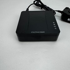 Adaptador de teléfono de 2 puertos Cisco SPA112 VOIP sistema de voz sobre IP y adaptador de CA segunda mano  Embacar hacia Mexico