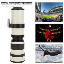 420-800mm Super Telephoto Zoom Lens Fit CANON EOS DSLR EF For Canon EOS Cameras comprar usado  Enviando para Brazil
