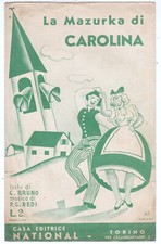 Spartito mazurka carolina usato  Settimo Torinese