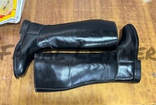 Bota longa masculina feita à mão couro de vaca original motociclista preta sexy motocicleta comprar usado  Enviando para Brazil