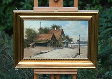 Carl Ove Julian LUND (1857-1936) Stary dom przy moście Langebro, Kopenhaga, używany na sprzedaż  PL