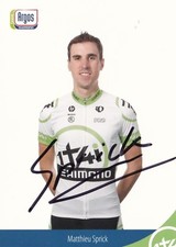 CYCLISME carte cycliste MATTHIEU SPRICK  équipe ARGOS SHIMANO signée na sprzedaż  Wysyłka do Poland