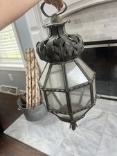 Tole glass lantern for sale  Franklin