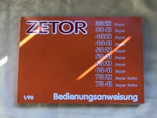Instrukcja obsługi Zetor 3321 3341 4321 4341 5321 5341 6321 6341 7321 7341 1998 na sprzedaż  Wysyłka do Poland