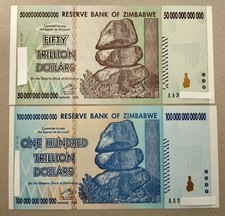 Zimbabwe 100 trillion usato  San Martino Dall Argine