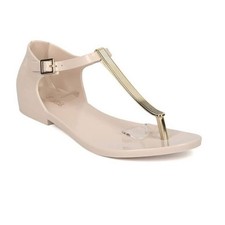 Sandálias femininas Melissa Honey bege dourado alça T fivela anabela tanga sapatos tamanho 8 comprar usado Sandálias femininas Melissa Honey bege dourado alça T fivela anabela tanga sapatos tamanho 8 comprar usado  Enviando para Brazil