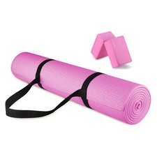 Tapete de exercício Signature Fitness alta densidade sem rasgo com alça, rosa (usado) comprar usado  Enviando para Brazil
