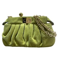 Bolsa de ombro feminina FENDI Peekaboo Click 8BP118 camurça verde #Ok2219 comprar usado  Enviando para Brazil