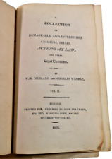 A Collection of Remarkable and Interesting Criminal Trials - 1808 - Vol 2 comprar usado  Enviando para Brazil