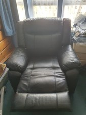 Black recliner chair for sale  RUISLIP