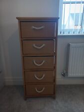 Rattan chest 5 for sale  ANTRIM