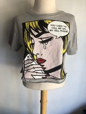 Camiseta DRAKE You Used To Call Me On My Cell Phone crop top pastelaria francesa pequena, usado comprar usado  Enviando para Brazil