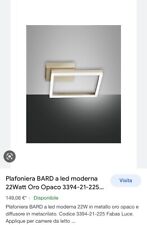 Plafoniera bard led usato  Milano