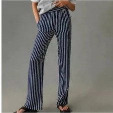 Spodnie w paski Kule The Silk Lido w kolorze granatowym i kremowym - rozmiar XS na sprzedaż Spodnie w paski Kule The Silk Lido w kolorze granatowym i kremowym - rozmiar XS na sprzedaż  Wysyłka do Poland