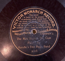 Victor Monarch  record 3018 Kendles' 1st Reg Band MAN BEHIND GUN 1901 78 rpm comprar usado  Enviando para Brazil