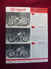 prospectus catalogue moto :  PEUGEOT  125  150  & 175 / années 50 comprar usado  Enviando para Brazil