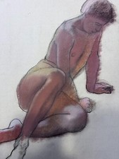 Grosser akt kreidezeichnung gebraucht kaufen  Schwabmünchen