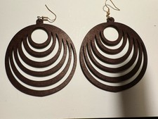 earrings large circles for sale  BEDFORD