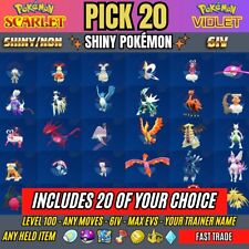 Pokemon Scarlet And Violet - ✨ Qualquer 20 Pokemon Brilhante ✨6IV, Max Stats, Item Realizado ✨ comprar usado Pokemon Scarlet And Violet - ✨ Qualquer 20 Pokemon Brilhante ✨6IV, Max Stats, Item Realizado ✨ comprar usado  Enviando para Brazil