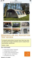 Berghaus air tent for sale Berghaus air tent for sale  ROBERTSBRIDGE