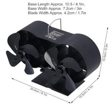 Ventilador de fogão a lenha baixo ruído 8 lâminas lareira não elétrica comprar usado  Enviando para Brazil
