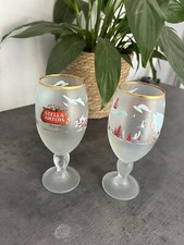 24 X Stella Artois edição especial festiva 33cl copos de cerveja fosco novo em folha comprar usado  Enviando para Brazil