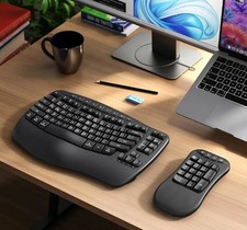 Teclado ergonômico sem fio com teclado numérico separado, Wave Flexible 2 em... comprar usado  Enviando para Brazil