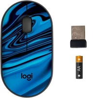 Mouse sem fio Logitech M340 edição limitada - Azul Galaxy 910-007282 comprar usado  Enviando para Brazil