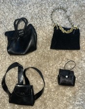 Lote 4 Bolsas Pretas para Boneca Barbie/Clone - Bolsas, Bolsa e Mochila comprar usado  Enviando para Brazil