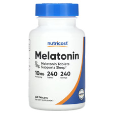 Melatonin 10 mg, 240 tablets ,GLUTEN FREE, Nutricost, ENVÍO 48/72 HORAS comprar usado  Enviando para Brazil