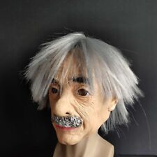 Máscara de látex Old Man Halloween com cabelo cabeça cheia adereços de cosplay comprar usado  Enviando para Brazil