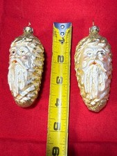 claus 2 ornaments santa for sale  Fortville