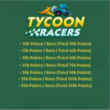 Tycoon racers 10k for sale  Shipping to United States