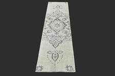 Tapete de corredor turco Oushak vintage 2x7 feito à mão anatólia boho kilim bege comprar usado  Enviando para Brazil