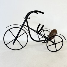 Garrafa de vinho ferro bicicleta 3 rodas e 2 copos de vinho suporte mesa bar decoração vime comprar usado  Enviando para Brazil