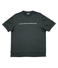 Camiseta Emporio Armani masculina ajuste regular logotipo preta comprar usado  Enviando para Brazil