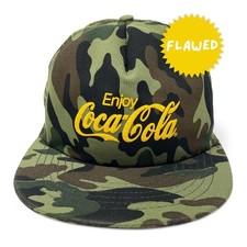 Boné vintage Coca Cola camuflado anos 80 Snapback caminhoneiro Coca-Cola FALHA H04, usado comprar usado  Enviando para Brazil