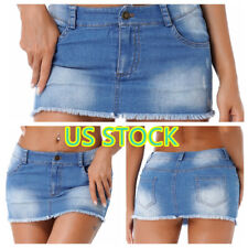 Saia jeans feminina mini lápis jeans saias elásticas casual bodycon mini saias, usado comprar usado  Enviando para Brazil