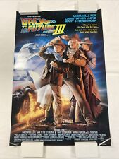 1990 BACK TO THE FUTURE III ROLADO NÃO USADO ORIGINAL D/S 27x40 POSTER DE FILME DE UMA FOLHA comprar usado  Enviando para Brazil