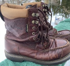 Botas LL Bean Kangaroo Upland Masculinas Tamanho 10 1/2 Largas Couro Marrom Gore-Tex Vibram comprar usado  Enviando para Brazil