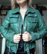 Coole lederjacke damen gebraucht kaufen  Blankenfelde