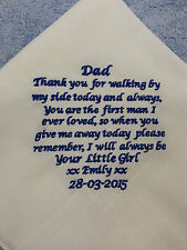 Personalised mens handkerchief for sale  BAKEWELL