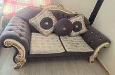 Seater sofa silver for sale  LONDON